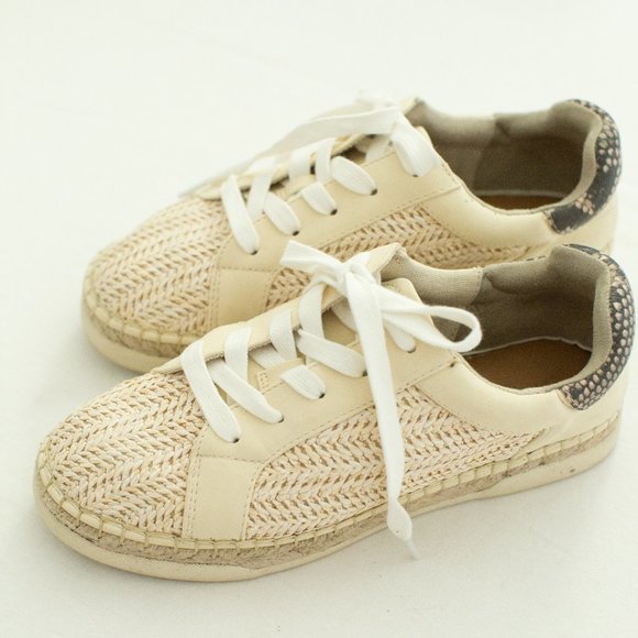 Rattan Braided Sneakers, Size 6.5 - Picture 2 of 7